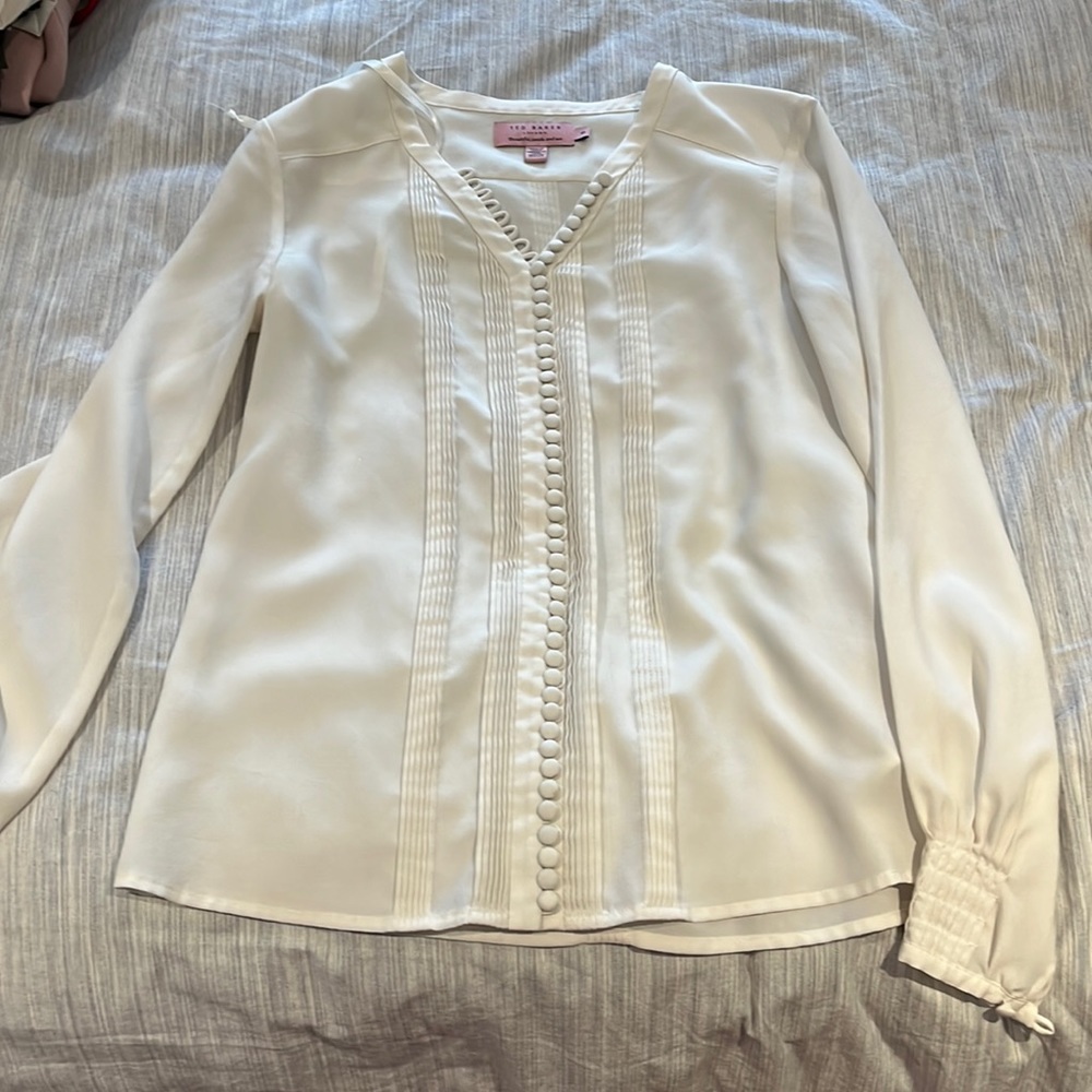 Cream colored dress top